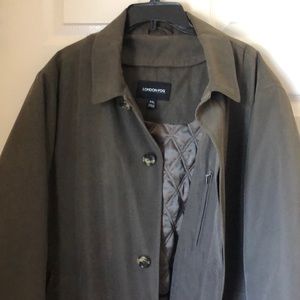 London Fog Men Coat - Dark Army Green